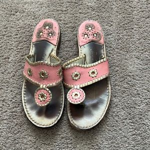 Pink and Gold Jack Rogers